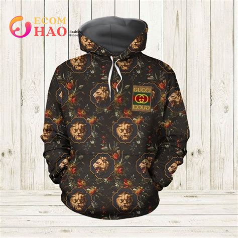 lion print gucci hoodie|gucci laid back hoodie.